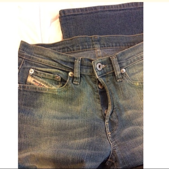 Diesel stretch button fly flare jeans - Picture 2 of 10